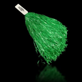 16" Green Plastic Pom Poms